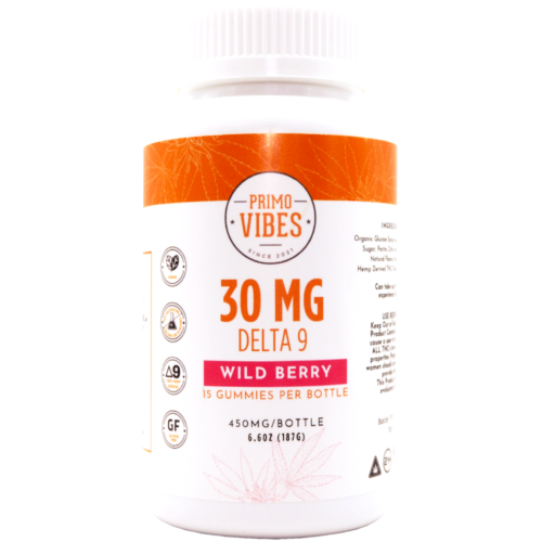 30mg Delta 9 Gummies Wild Berry - Primo Vibes