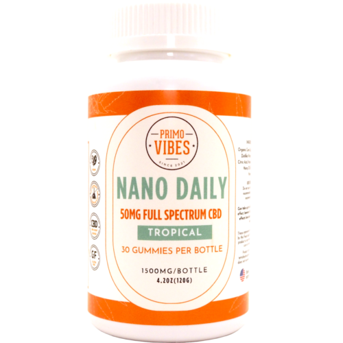 50mg Nano Daily CBD Gummies - Primo Vibes