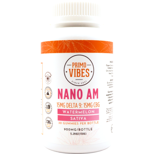 Nano AM Delta 9 + CBG Gummies - Primo Vibes