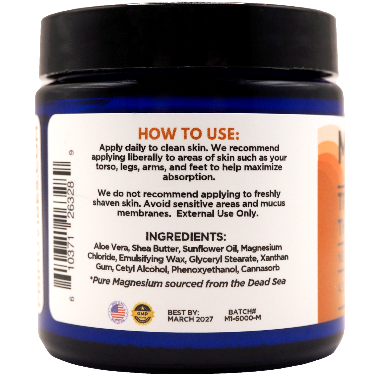 6000mg Magnesium Topical Cream - Primo Vibes - Image 2