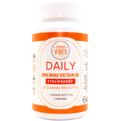 50mg CBD Broad Spectrum Daily Gummy - Primo Vibes